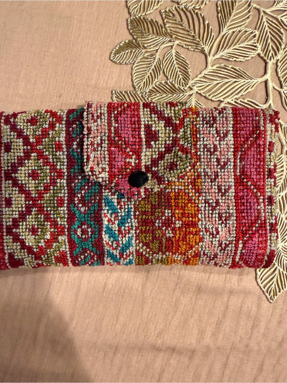 Fashionette Handwoven Multicolor Boho Clutch Wallet